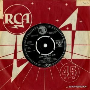 ݡ롦 i never knew your name / a steel guitar and a glass of wine 45-RCA-1292