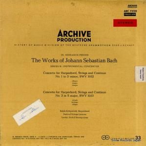 աѥȥå bach; concerto for harpsichord, strings and continuo no.1 & 2 ARC73132