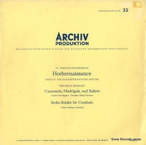 ǥ˥ƥ morley; canzonets, madrigals, and ballets 14309