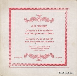 FRANK BRIEF - bach; piano concerto no.1 & 2 - CMD318