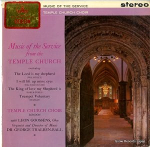 TEMPLE CHURCH CHOIR LONDON - music of the service from the temple church - CSD1415