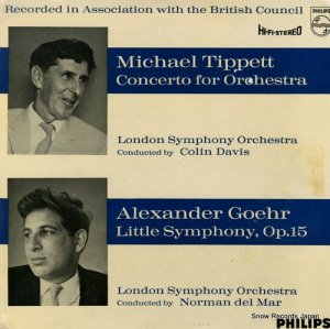 󡦥ǥΡޥ󡦥ǥ롦ޡ tippett; concerto for orchestra / goehr; little symphony SAL3497