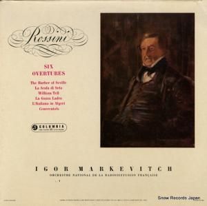 ꡦޥ륱 rossini; six overtures 33CX1560