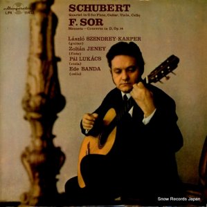 饹ɥ쥤ᥫѡ schubert; quartet in g for flute, guitar, viola, cello LPX11452