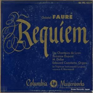 LES CHANTEURS DE LYON faure; requiem ML4529