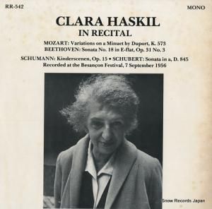 顦ϥ clara haskil in recital RR-542