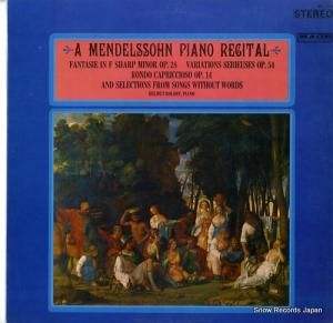 إࡼȡ a mendelssohn piano recital MS9044