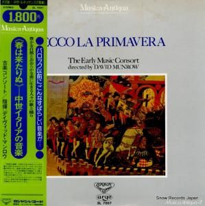 デイヴィッド・マンロウ 「春は来たりぬ」中世イタリアの音楽 SL7007