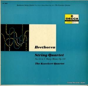 åȸڻͽ beethoven; string quartet no.14 in c sharp minor op.131 DL9863