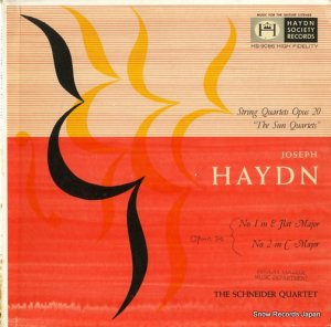 ʥڻͽ haydn; strings quartets op.20 "the sun quartets" no.1/no.2 HS-9086