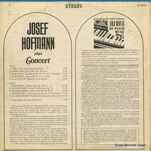 ヨゼフ・ホフマン - conc