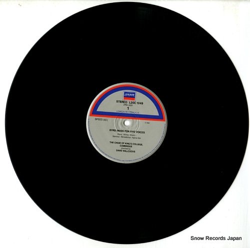 デイビット・ウィルコックス バード：五声部のミサ曲 L20C-1249 | レコード通販