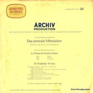 サフォード・ケープ - マショー:聖母のミサ曲/世俗作品十曲 - 14063