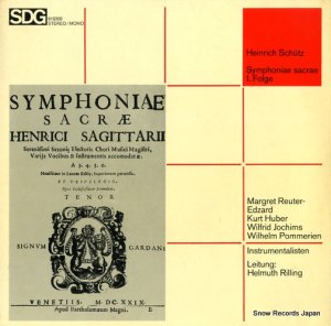 إࡼȡ - schutz; symphoniae sacrae 1 folge - 610306