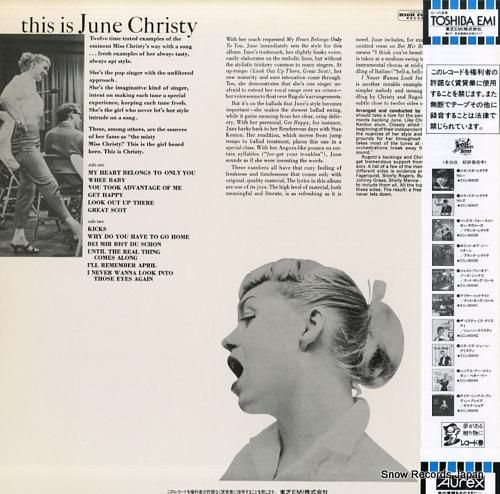 ジューン・クリスティ - ジス