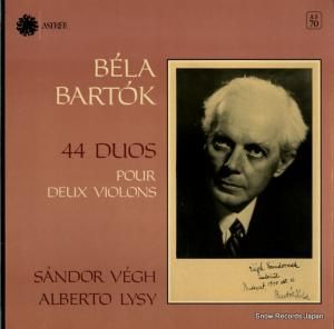 㡼ɥ롦٥ȡꥸ bartok; 44 duos pour deux violons AS70