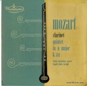 쥪ݥɡå mozart; clarinet quintet in a major k.581 WL5112