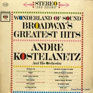 ɥ졦ƥͥå wonderland of sound broadway's greatest hits CS8627