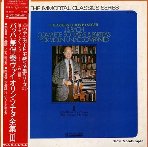 ヨーゼフ・シゲティ バッハ:無