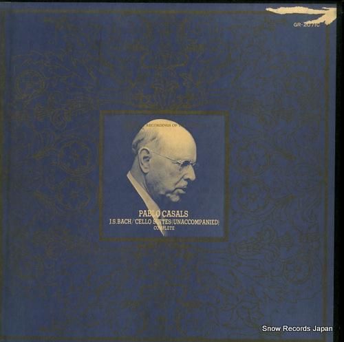 パブロ・カザルス バッハ:無伴