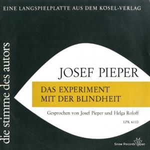 HELGA ROLOFF - pieper; das experiment mit der blindheit - LPK6110