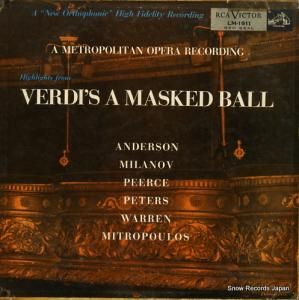 ǥߥȥꡦߥȥס verdi; a masked ball LM-1911