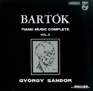 ジェルジュ・シャーンドル - バルトーク:ピアノ曲全集第3集 - SFL-7933
