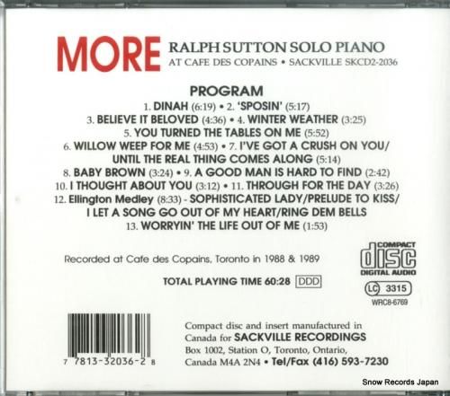 CD: ラルフ・サットン -