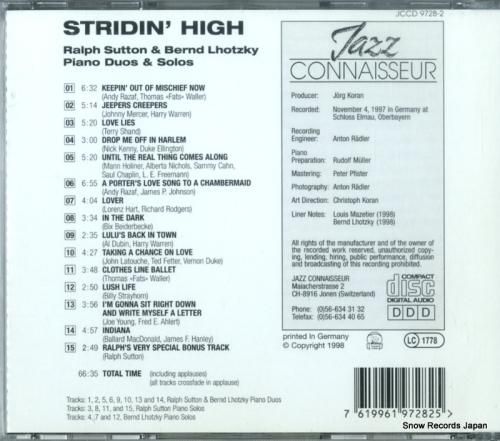 CD: ラルフ・サットン&ベル