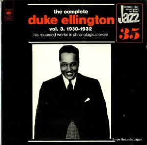 デューク・エリントン - the complete duke ellington vol.3 1930-1932 - CBS88000