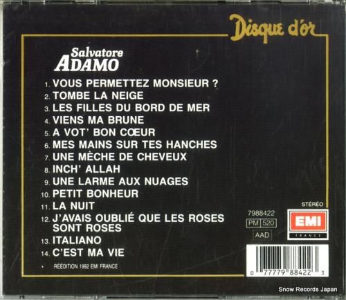 CD: サルバトーレ・アダモ