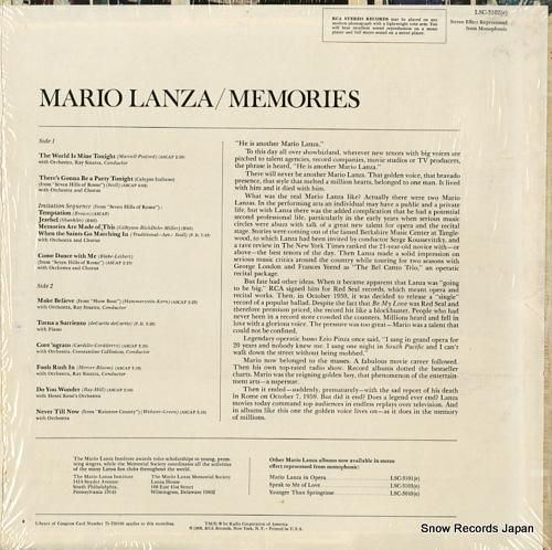 マリオ・ランツァ - memo