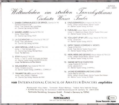 CD: ヴェルナー・タウバー