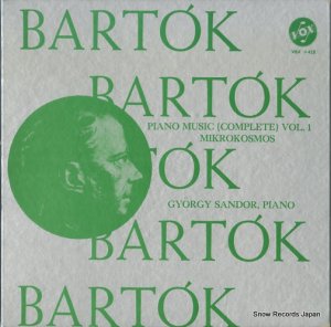 른塦㡼ɥ - bartok; piano music(complete) vol.1 mikrokosmos - VBX425