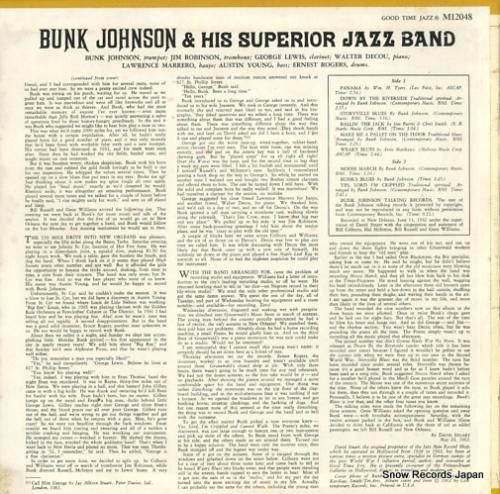バンク・ジョンソン bunk johnson & his superior jazz band