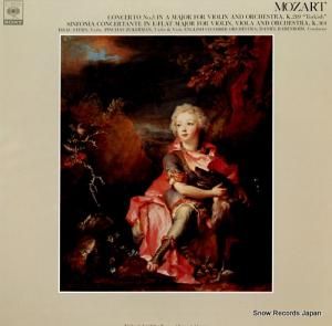 ピンカス・ズーカーマン - モーツァルト:ヴァイオリン協奏曲第5番イ長調k.219「トルコ風」 - FCCA465