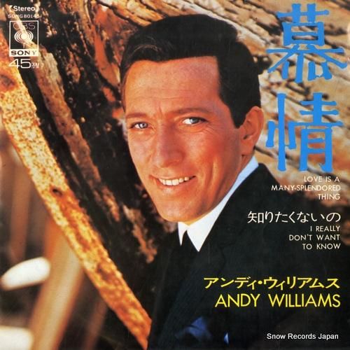 アンディ・ウィリアムス 慕情 SONG80145 | レコード通販
