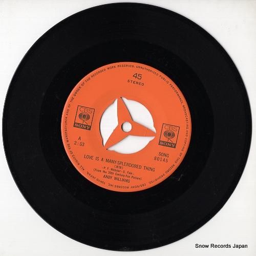 アンディ・ウィリアムス 慕情 SONG80145 | レコード通販
