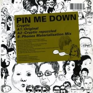 PIN ME DOWN - cryptic - KITSUNEMUSIC071