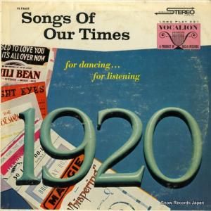 ʥåȡ֥ɥ - songs of our times - songs hits of 1920 - VL73632