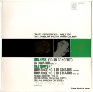 ヴィルヘルム・フルトヴェングラー - ブラームス:ヴァイオリン協奏曲ニ長調 - AB-8039