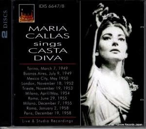 CD: ޥꥢ饹 - maria callas sings casta diva - IDIS6647