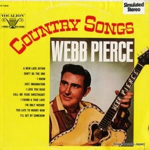 ウェッブ・ピアース - country songs - VL73830