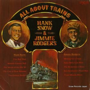 ハンク・スノウ&ジミー・ロジャース - all about trains hank snow and jimmie rodgers - ANL1-1052