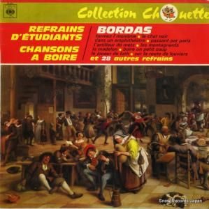 MARCELLE BORDAS - refrains d'etudiants/chansons a boire - 52439