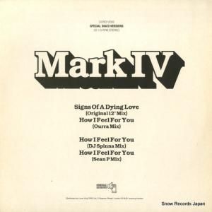MARK IV - signs of a dying love / how i feel for you - CORD12002
