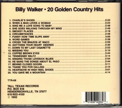 CD: ビリー・ウォーカー -