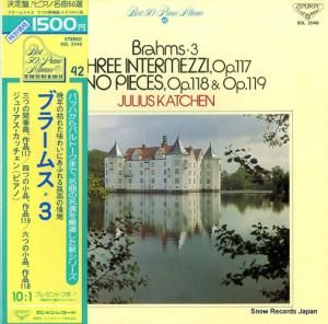 ジュリアス・カッチェン - ブラームス:3 三つの間奏曲、四つの小品、六つの小品 - SOL2046