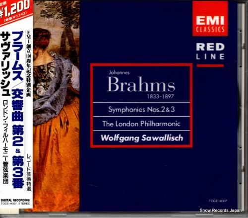 洋楽 BAUHAVS ヴォルフガング・サヴァリッシュ ブラームス：交響曲第2＆第3番 TOCE