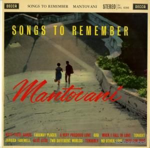 マントヴァーニ - song to remember - SKL4086